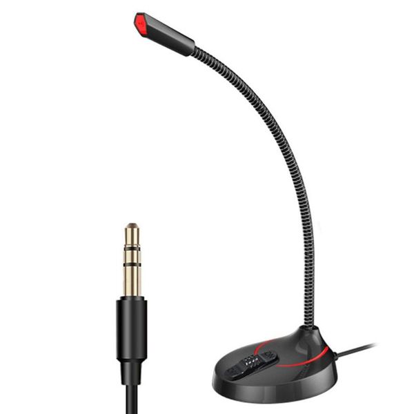 

live broadcast omni-directional office meeting wired condenser speech vocal recording gaming computer microphone standing