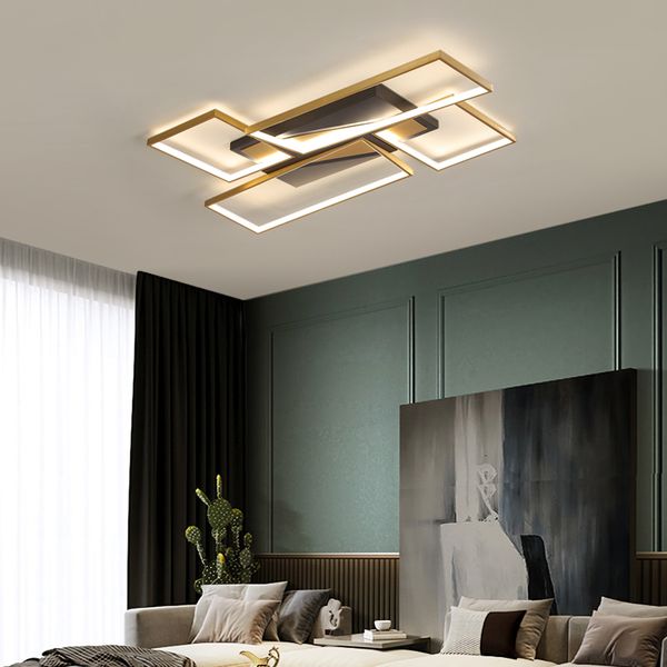 

moderno led ceiling light for decoration house interior kitchen living room be fourth rectangle lamp assembly on luminaire surface sc3e