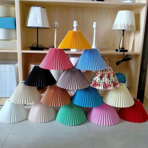 

table lamps pleated lamp shade creative cloth floor modern simple fashion diy nordic