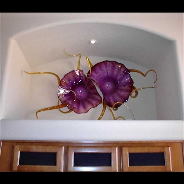 

wall lamp beautiful murano glass art turkey design blown plate