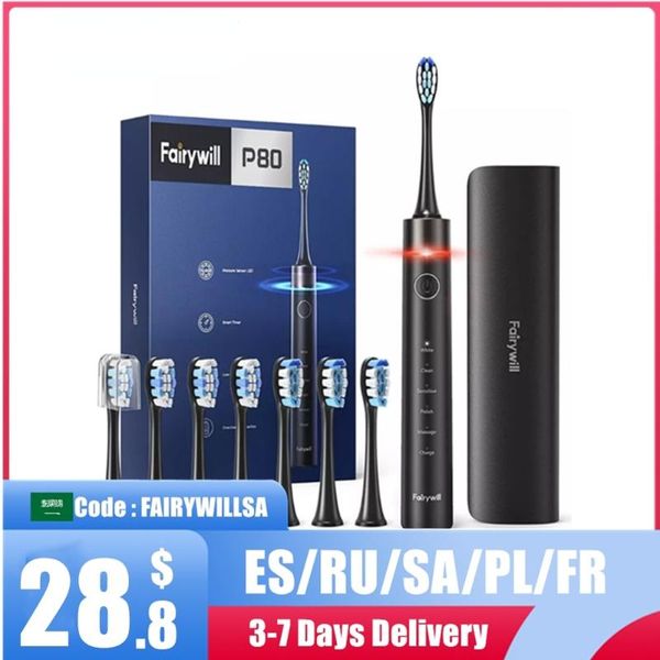 

smart electric toothbrush p80 with pressure sensor whitening electronic toothbrushes usb rechargeable timer for adults