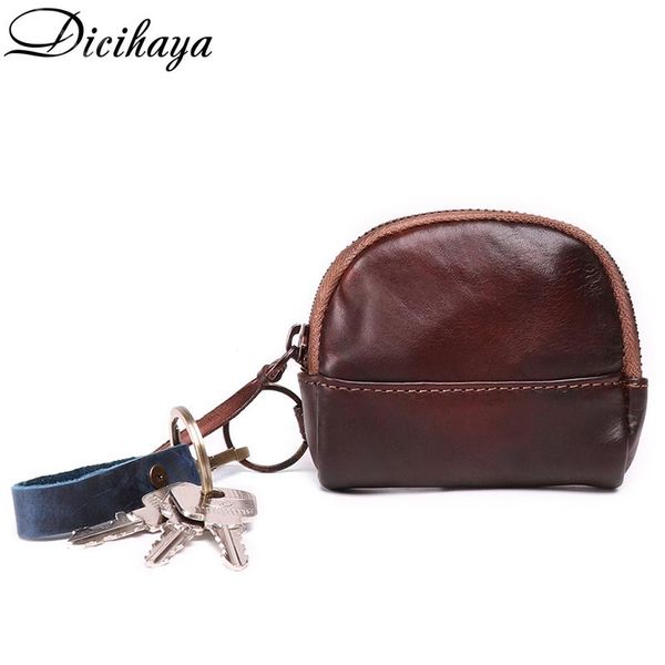 

wallets shell style coffee leather men's women coin purse genuine zipper wallet fashion key holder small money bag, Red;black
