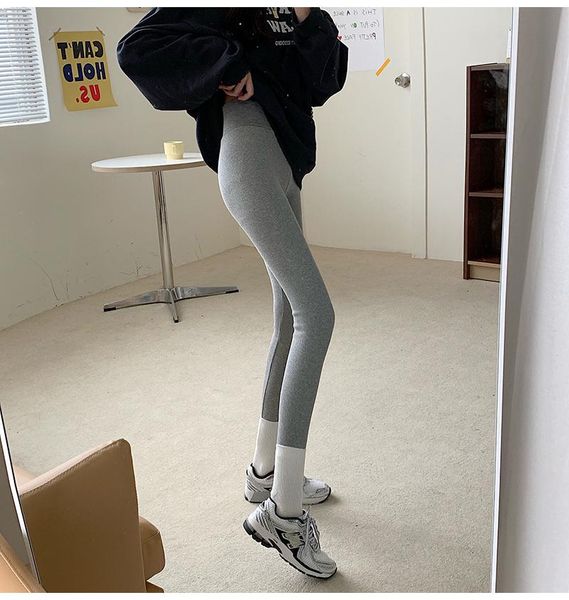 

women's leggings hzirip 2021 women fitness spring autumn winter outwear leggins black high waist skinny plus velvet slim-fit pants