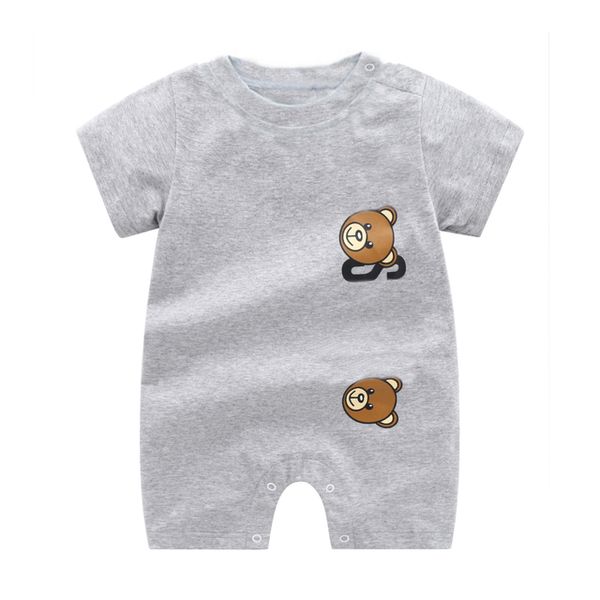 Neugeborenen Unisex Kleidung Kurzarm Bär Baby Strampler sommer Infant Pyjamas Baumwolle Weiche Jungen Mädchen Overall Kostüm Körper anzug