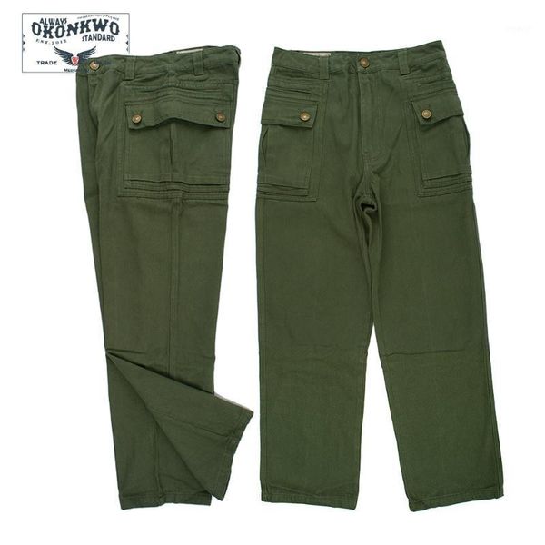 

outdoor pants autumn winter men's casual training japanese p44 twill loose tooling large pocket uniform m51 trousers1, Black;green