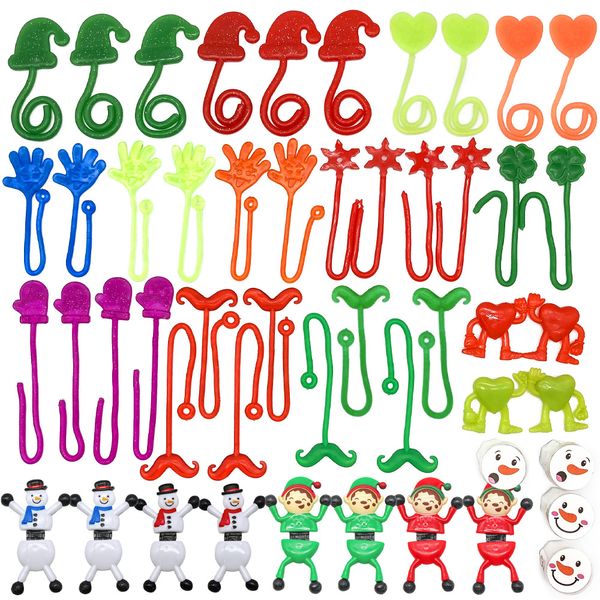 

12 christmas valentine's day tpr venting toys stretch sticky hands