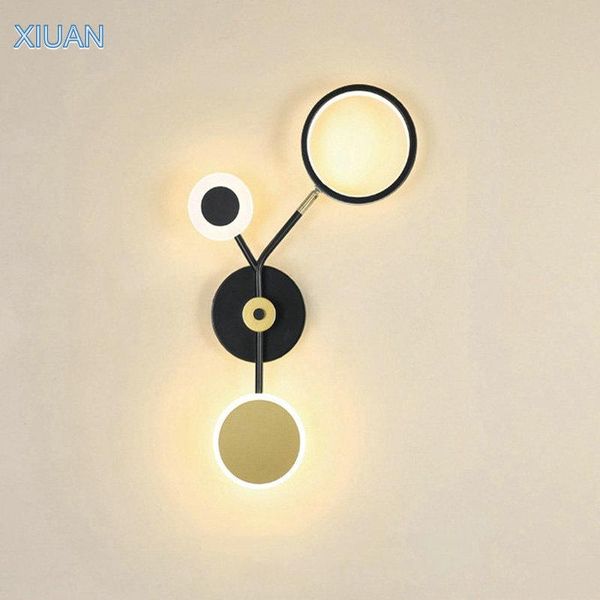

creative black gold wall lamp with adjustable joint nordic bedroom bedside wall lights for corridor hallway lighting fixture led