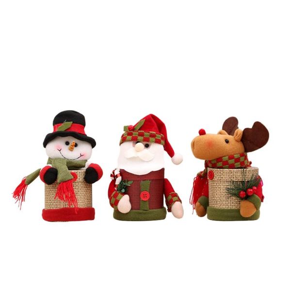 

gift wrap cute christmas santa candy cookie apple storage box table decor home diy ornaments