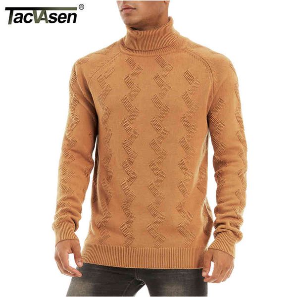 

tacvasen knitted sweatercoats turtleneck men twisted cable knit jumper pullovers thermal sweater oversize coats, Black