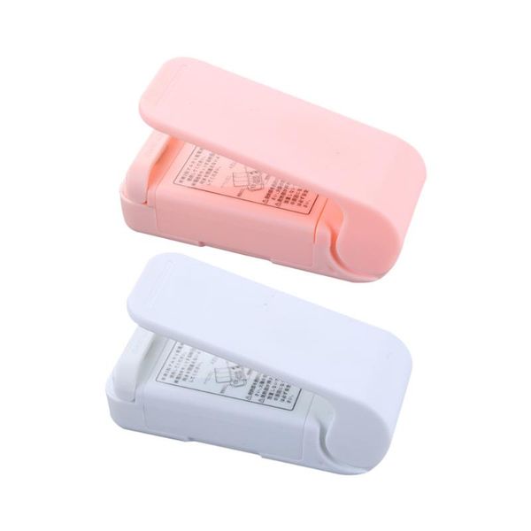 

bag clips 1 pc portable mini hand-held saver battery operated heat (white, battery)