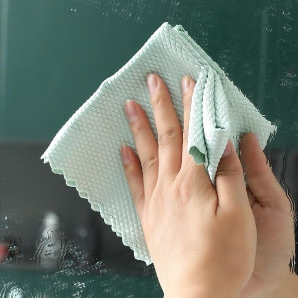 

disposable gloves 5pcs cleaning cloths special fish scale microfiber polishing kitchen cloth 30*40cm good