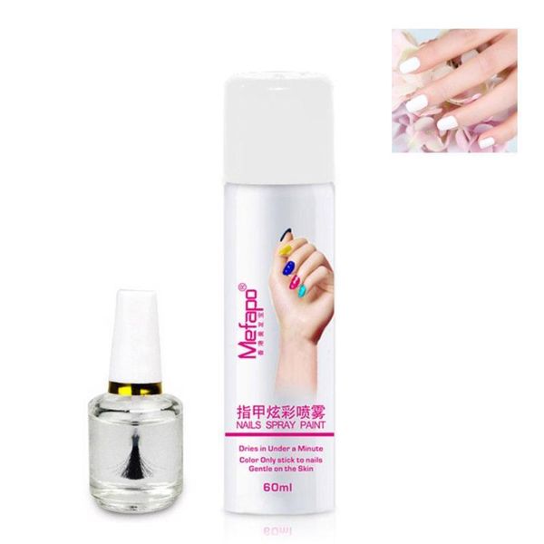 

nail polish 60ml perfect spray + base coat pro styles to easy washing g9f1