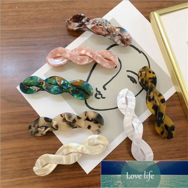 

simple leopard headdress female hair catch clip women korean design, Silver