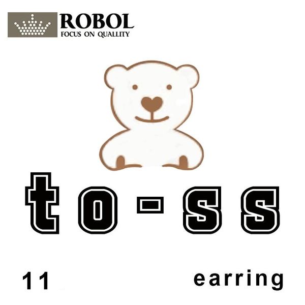 

stud toss bear 925 sterling silver jewelry spain version women's earrings custom personal luxury price link, Golden;silver