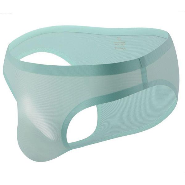 

underpants underwear men briefs bikini slip solid ice silk seamless panties man short breathable pouch ropa interior hombre, Black;white