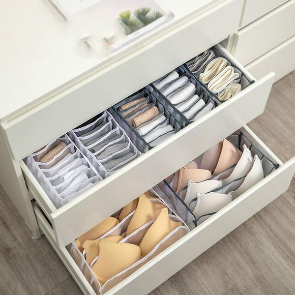 

storage drawers underwear bra socks panty boxes cabinet organizers wardrobe closet home organization drawer divider dormitory save space