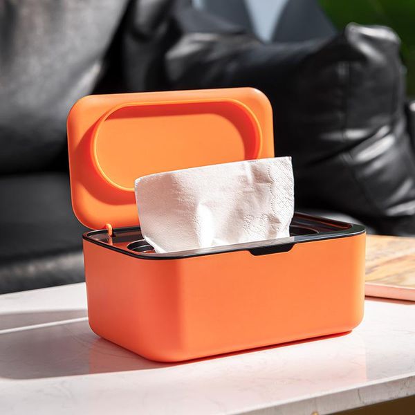

tissue boxes & napkins home office paper dispenser holder with dustproof lid plastic wipes case masks storage box deskcontainer