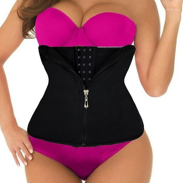 

women's shapers shapewear neoprene sauna waist trainer corset sweat belt women weight loss compression trimmer workout fitness fajas co, Black;white