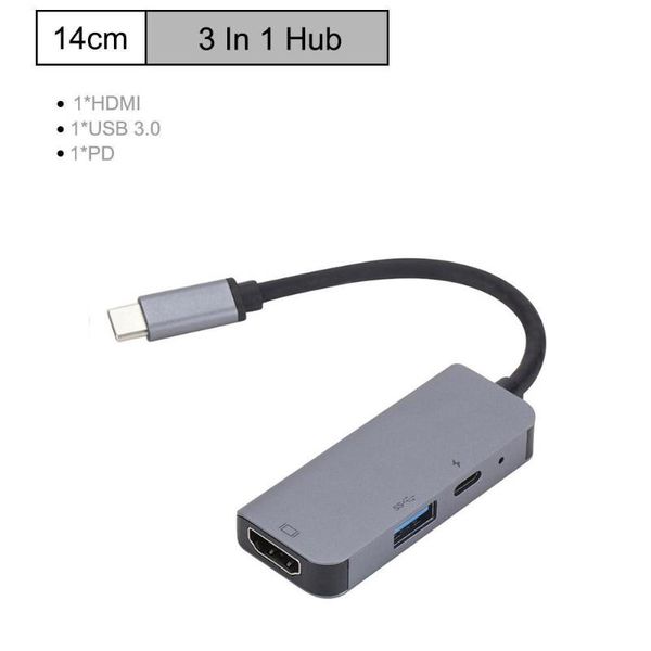

hubs 3 in 1 usb 3.1 to type-c hub dp docking station