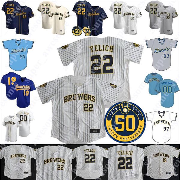 

robin yount jersey cecil cooper rollie fingers hank aaron bob uecker jim gantner 52 sabathia ben sheet prince fielder ben oglivie caldwells, Blue;black