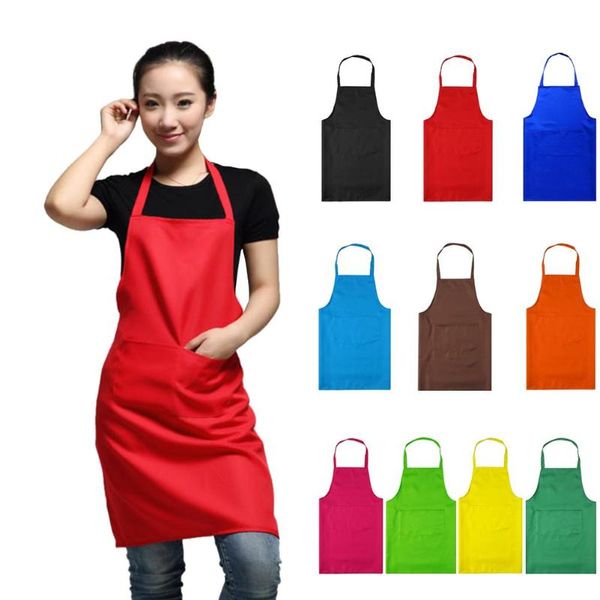 

aprons wituse +49%off plain apron front pocket bib chefs butcher kitchen restaurant cooking workwear 2021 fashion eqd011