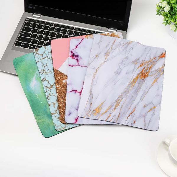

mouse pads & wrist rests 1pcs marble grain series pad rubber mice mat lapcomputer gaming anti-slip desk for home office
