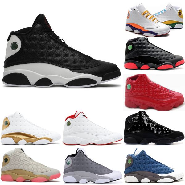 

y new 13 lucky green 13s basketball shoes reverse he got game white black red playground low chutney outdoor men mens sneakersgw05