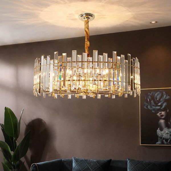 

chandeliers modern led pendant lights crystal living room indoor lighting hanging lamp for dining kitchen industrial loft