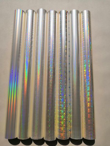 

other arts and crafts holographic foil transparent different design mixed stamping press on paper or plastic transfer