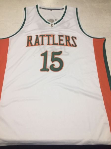 

custom demarcus cousins 15 leflore high school rattlers white basketball jersey any name number s-5xl, Black;red