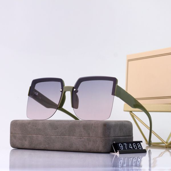 

luxurys desingers sunglasses large frame casual fashion driving glasses street shooting uv protection retro round frame and women party out, White;black