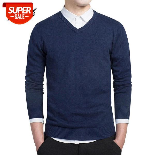 

new simple smart casual pullover pure cotton long sleeve sim fit mens sweater fashion plus size men sweaters 2018 #193u, White;black