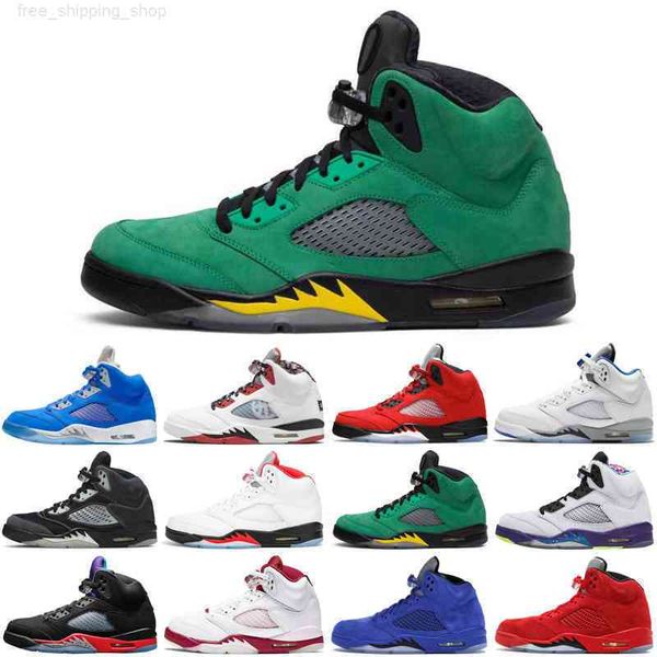 

discount bluebird 5 5s men shoes stealth what the raging bull alternate bel trainers sports sneakers size 7-13, White;red