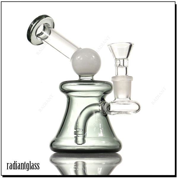 5,1 pollici piccolo narghilè in vetro presa di fabbrica olio dab rig colorato tabacco da fumo bong per fumo