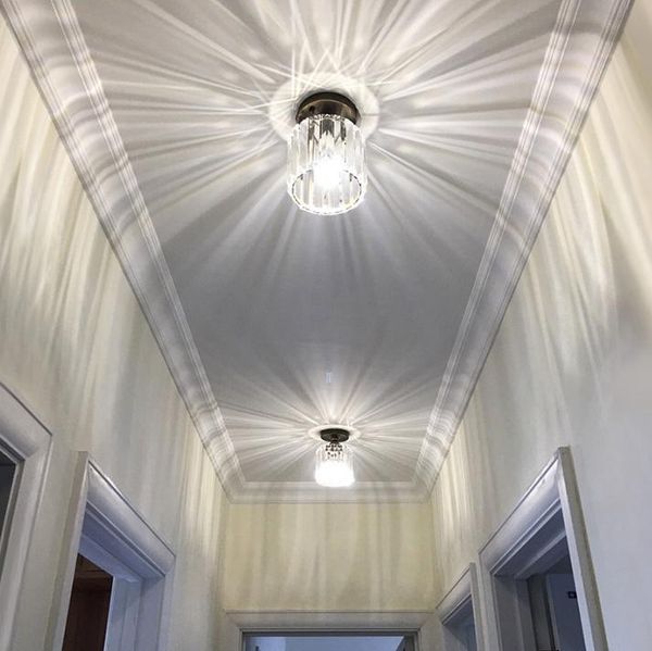 

ceiling lights american balcony aisle corridor porch lamps simple personality creative iron crystal lamp e27