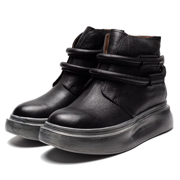 

swonco boots for woman genuine winter warm shoes y55u, Black
