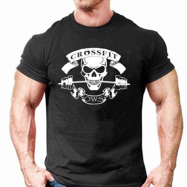 COOLMIND 100% Baumwolle Männer T-Shirt Männliches lässiges T-Shirt Homme Summe CROSSFIT Design T-Shirts Herren T-Shirts Mann Kleidung 210629