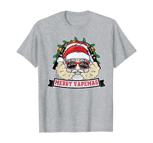 

merry vapemas vaping santa - e-cigarette liquid - vape t-shirt, White;black