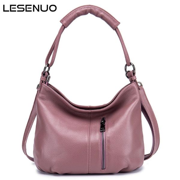 

shoulder bags lesenuo genuine leather casual bag brief 2021 brand crossbody soft handbag small purse