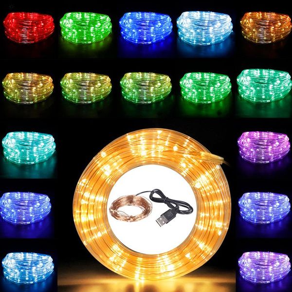

strings 10m led usb string light copper wire holiday christmas party year white warm rgb garden decoration
