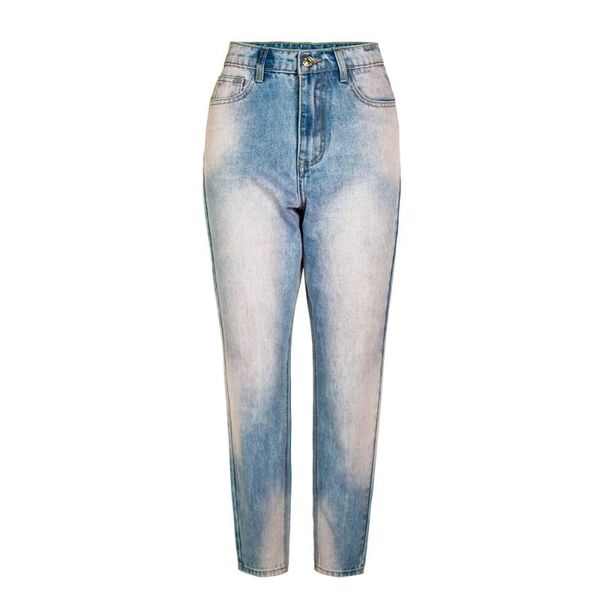 

women's jeans high waist casual boyfriend women 2021, Blue