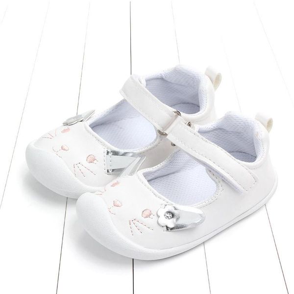 

flat shoes 1pair leather baby soft antiskid kids shoes,high quality, Black;grey