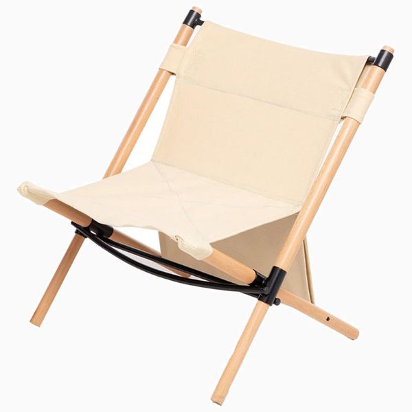 

hooru wooden leisure chair beach camping fishing deck chairs portable outdoor folding picnic backpacking lounge stool recliner