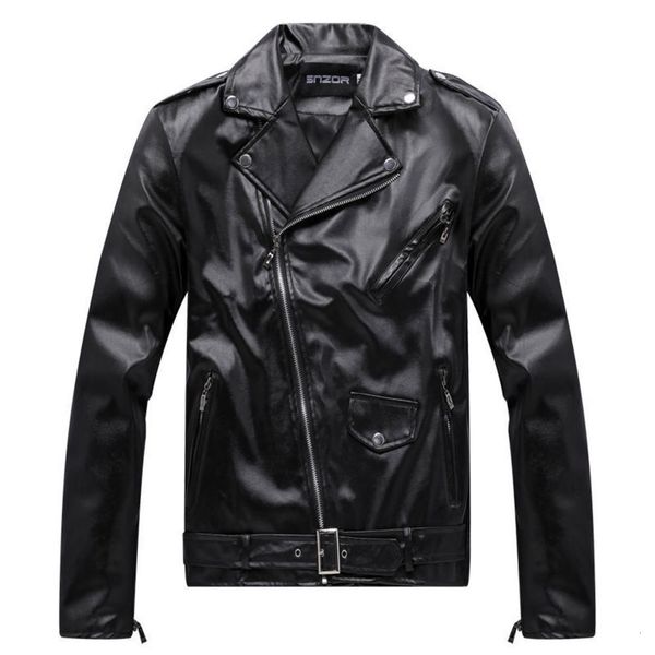 

autumn coat pu leather jacket small suit windbreaker youth korean slim fashion men's lapel short lovers' wearwinter, Black;brown