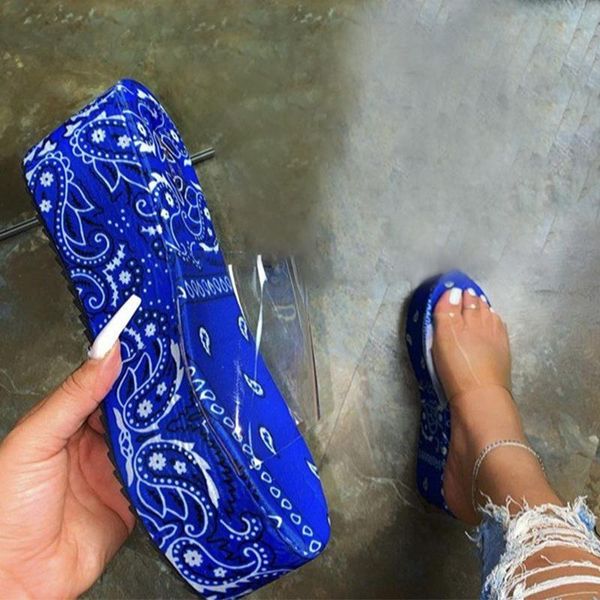 

slippers women's house for woman flat platform slides print summer 2021 big size footwear beach female jelly shoe clear ladies, Black