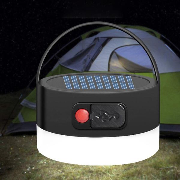 

solar lamps led camping light outdoor portable rechargeable hanging tent lamp usb waterproof emergency equipment
