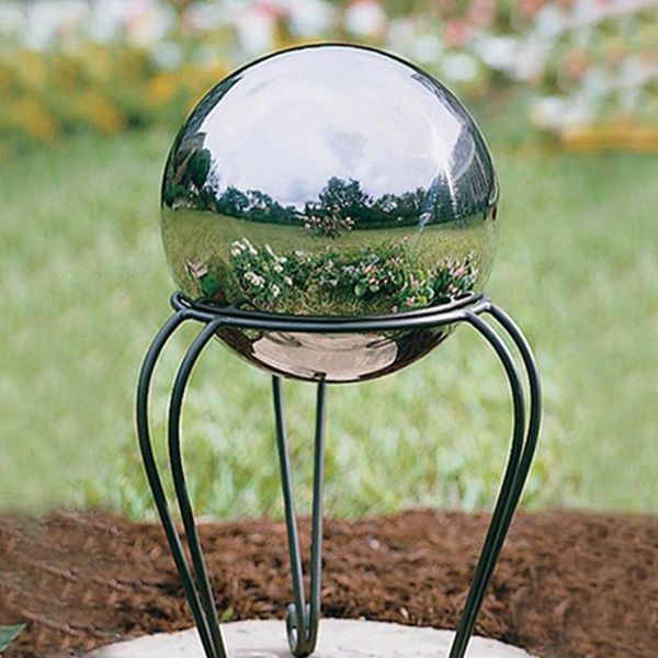 

novelty items 15/12/10cm 304 stainless steel ball high gloss sphere mirror hollow for home garden decoration supplies ornament