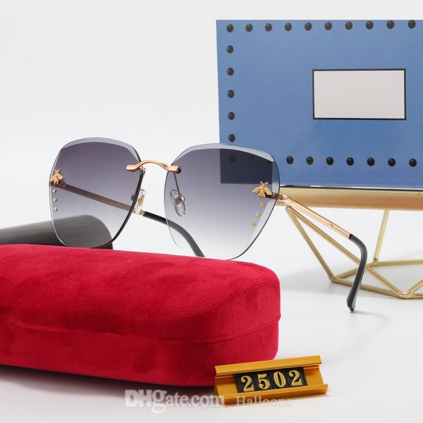 

classic 2502 designer sunglasses men women luxurys eyeglasses outdoor shades metal frame fashion lady sun glasses mirrors for womens, White;black