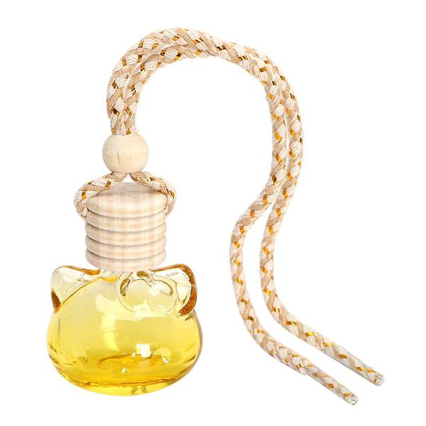 

car air freshener leepee perfume diffuser bottle hanger rear view mirror pendant cat hanging ornament