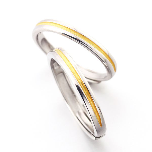 

european and american fashion high-end tonglin 925 silver ring one meter sunshine couple ring female pair korean simple fashion couple rings